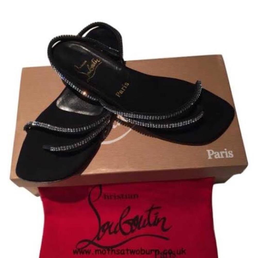 Christian Louboutin Rare diamond strappy sandals